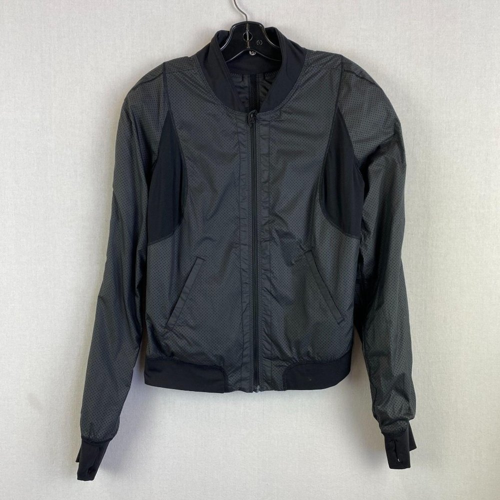 LULULEMON Black Slim Bomber Jacket